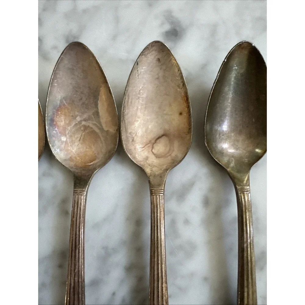 Oneida Community CORONATION Teaspoons Spoons Silverplate Set Of 6